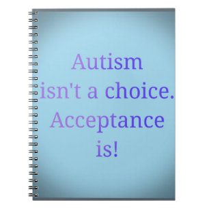 Caderno Espiral O autismo não é uma escolha
