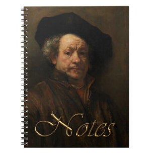 Caderno Espiral O autorretrato de Rembrandt van Rijn é arte