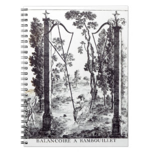 Caderno Espiral O balanço do jardim em Rambouillet, 'do DES dos