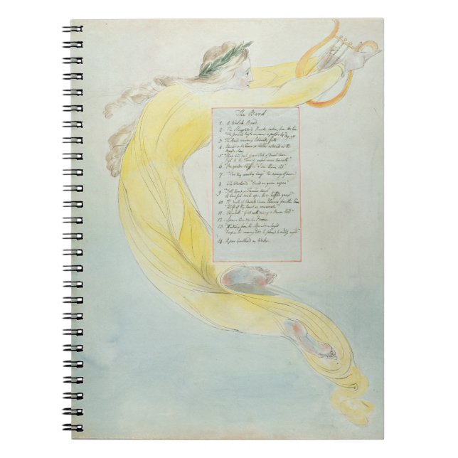 Caderno Espiral "O bardo", projeta 52 "dos poemas de Thomas GR (Frente)
