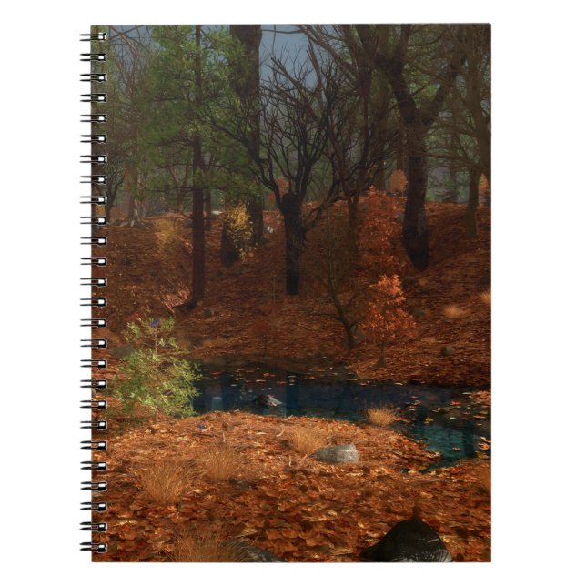 Caderno Espiral O Bloco de Anotações da Tarde do Ano (Frente)