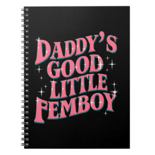 Caderno Espiral O Bom Menino do Papai LGBT Orgulho Gay Femboy