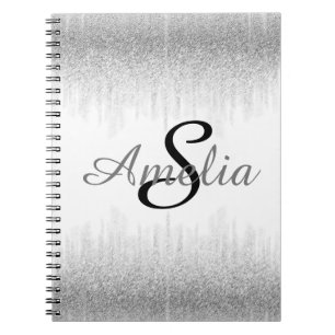 Caderno Espiral O brilho feminino personalizado Sparkles nome