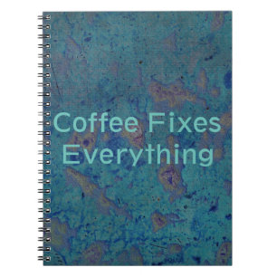 Caderno Espiral O café fixa tudo