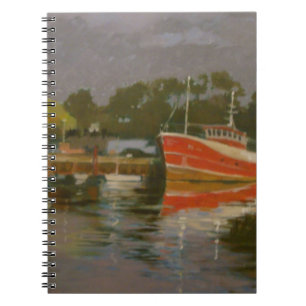 Caderno Espiral O cais Salcombe 2 do pescador