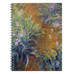 Caderno Espiral O Caminho através das Íris por Claude Monet
