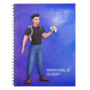 Caderno Espiral O Canal Oficial do Youtube de Raphael's Quest