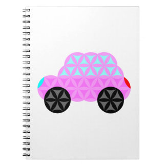 Caderno Espiral O Carro Da Vida - Forma Sagrada A3.Rosa.