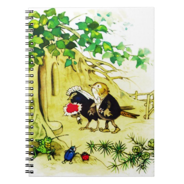 Caderno Espiral O Casamento de Pássaros (Frente)