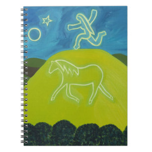 Caderno Espiral O cavalo branco em Somerset 2011