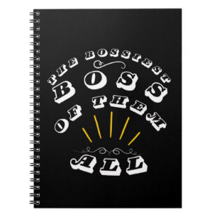 Caderno Espiral O Chefe Mais Alto De Todos Eles