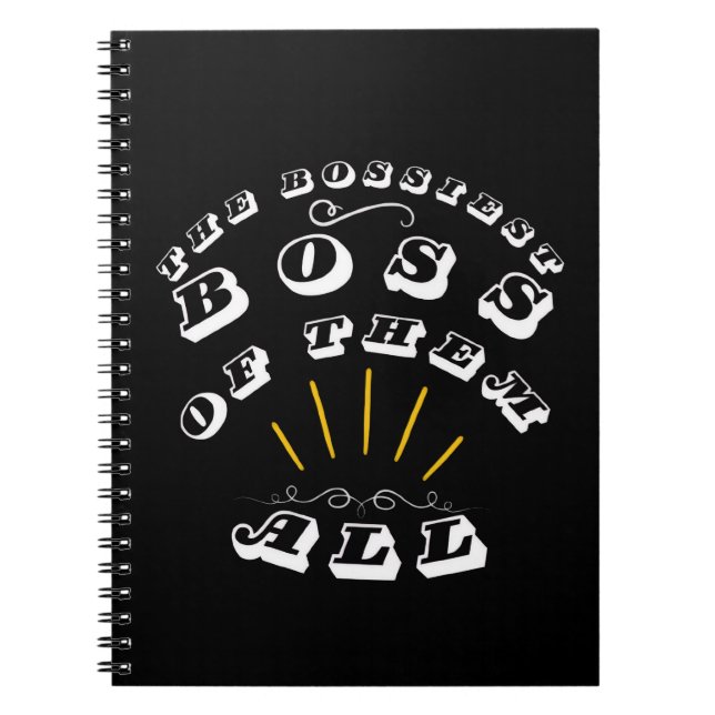 Caderno Espiral O Chefe Mais Alto De Todos Eles (Frente)