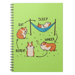 Caderno Espiral O ciclo de vida de um porquinho-da-índia