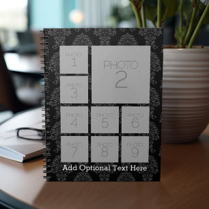 Caderno Espiral O Colagem de Fotos do Instagram 9 altera a cor de 