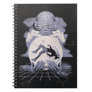 Caderno Espiral O Colapso - Design de Streetwear Techno-Dystopian