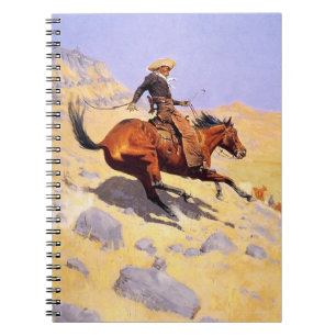 Caderno Espiral O Cowboy (por Frederic Remington)