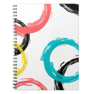 Caderno Espiral O curso colorido, legal, moderno, na moda da
