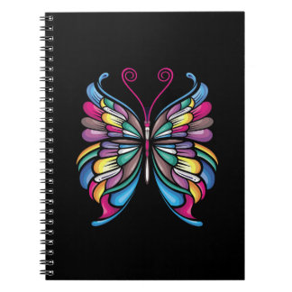Caderno Espiral o design da borboleta