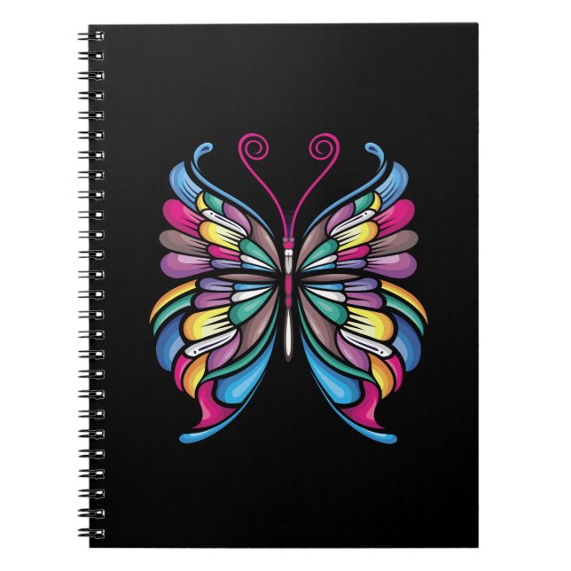 Caderno Espiral o design da borboleta (Frente)