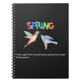 Caderno Espiral O Despertar: Uma Homenagem Visual à Primavera