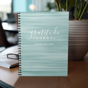 Caderno Espiral O Diário de Gratidão de Padrão de Abstrato pode