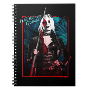 Caderno Espiral O Esquadrão Suicida Harley Quinn & Green Ferns