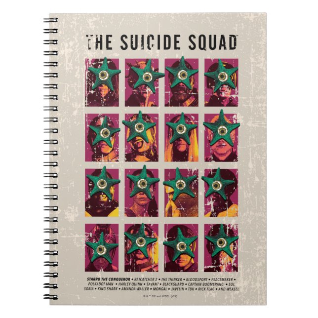 Caderno Espiral O Esquadrão Suicida | Starro Squad Edition (Frente)