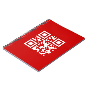 Caderno Espiral O feliz ano novo! -- Código de QR