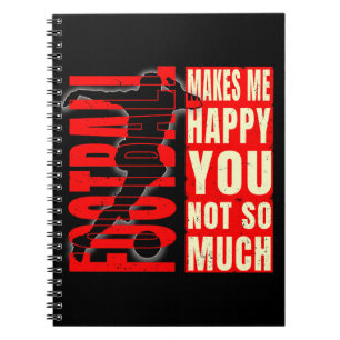 Caderno Espiral O Futebol Me Faz Feliz Você Não Tanto