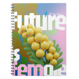 Caderno Espiral O Futuro É Notebook Feminino | Empoderamento de Mi
