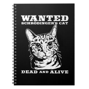 Caderno Espiral O gato de Schrodinger quis inoperante ou vivo