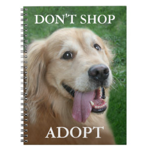 Caderno Espiral O golden retriever não compra adota o salvamento