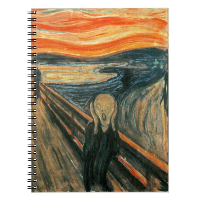 Caderno Espiral O Gritar Edvard Munch Modern Expressionist Art (Frente)
