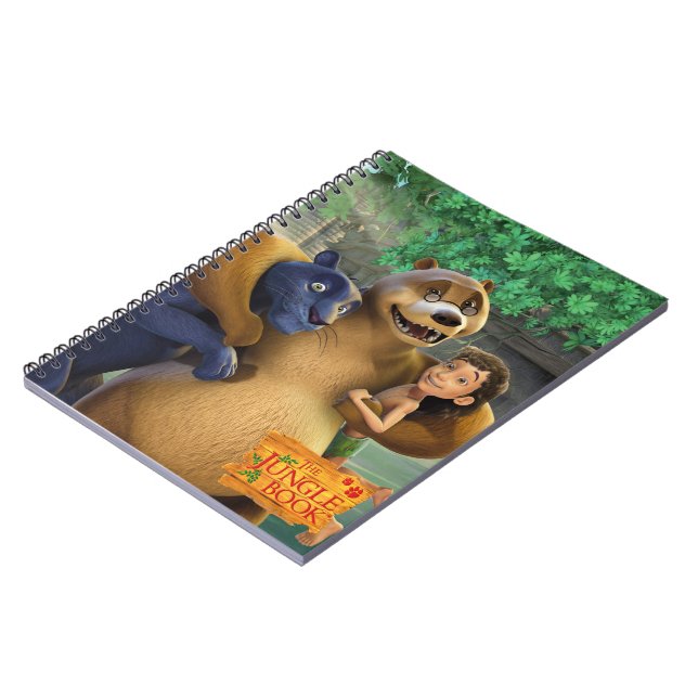 Caderno Espiral O grupo do livro da selva disparou em 1 (Left Side)