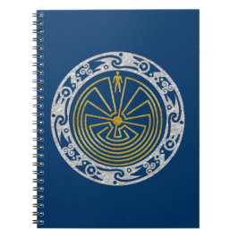 Caderno Espiral O homem no labirinto - Ornament a prata do ouro