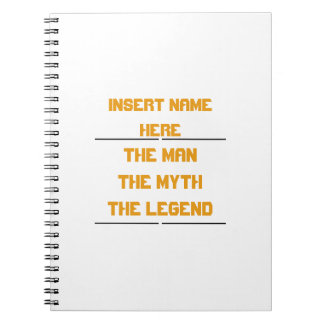 Caderno Espiral O homem, o mito, a lenda