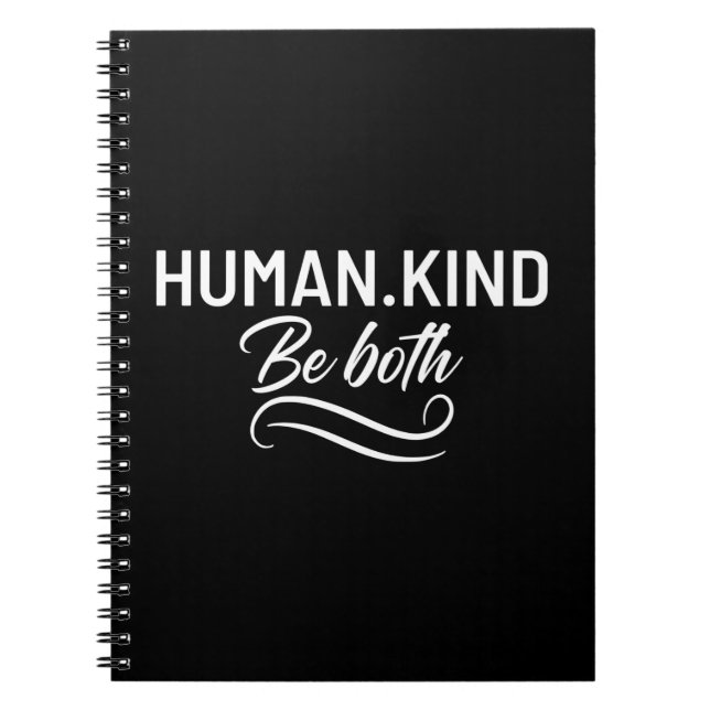 Caderno Espiral O Humano Seja Ambos (Frente)