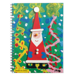 Caderno Espiral O Inverno Mágico do Papai Noel - Arte Infantil par