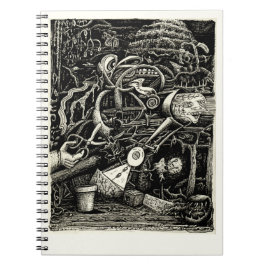 Caderno Espiral O Jardim da Loucura, de Brian Benson