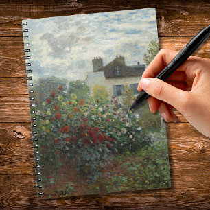 Caderno Espiral O Jardim do Artista com Dahlias