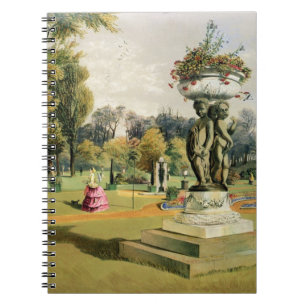 Caderno Espiral O jardim do terraço, abadia de Woburn