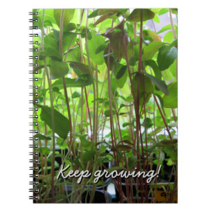 Caderno Espiral O jardineiro mantem-se crescer o texto do costume