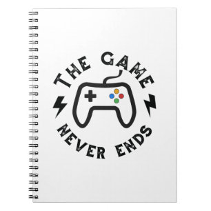 Caderno Espiral O jogo nunca acaba
