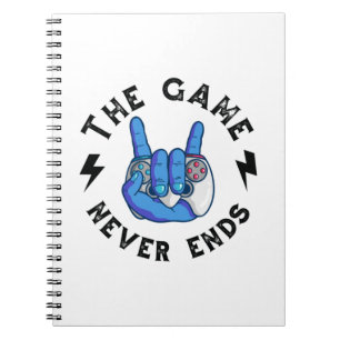 Caderno Espiral O jogo nunca acaba