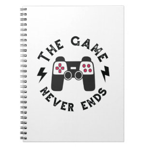 Caderno Espiral O jogo nunca acaba