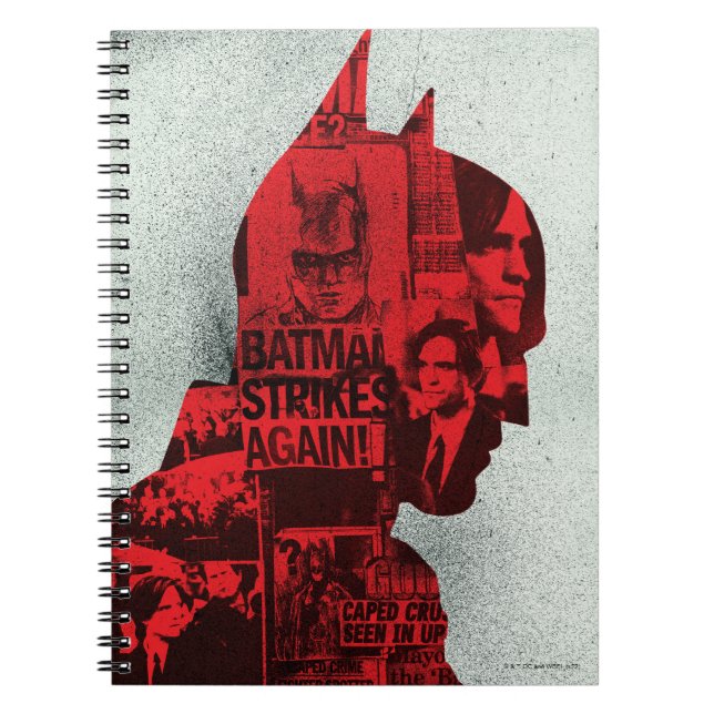 Caderno Espiral O jornal Batman Silhouette (Frente)