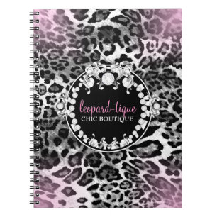 Caderno Espiral O Leopardo-Tique 311 cor-de-rosa desvanece-se