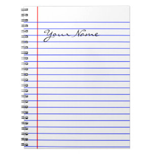 Caderno Espiral O livro alinha (pnha seu nome)