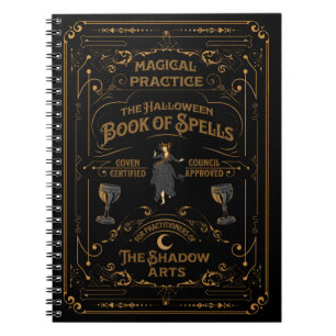 Caderno Espiral O Livro de Halloween do Gótico Espiral