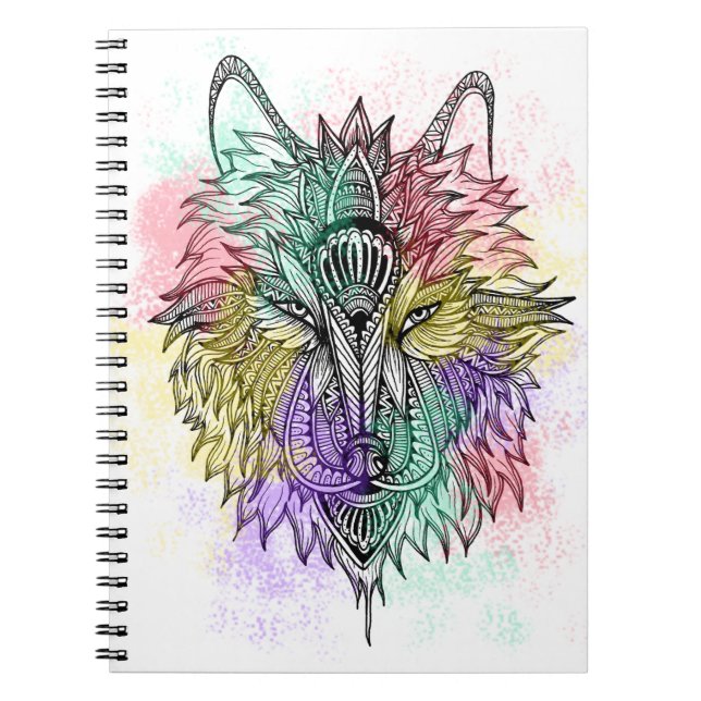 Caderno Espiral O lobo solitário (Frente)